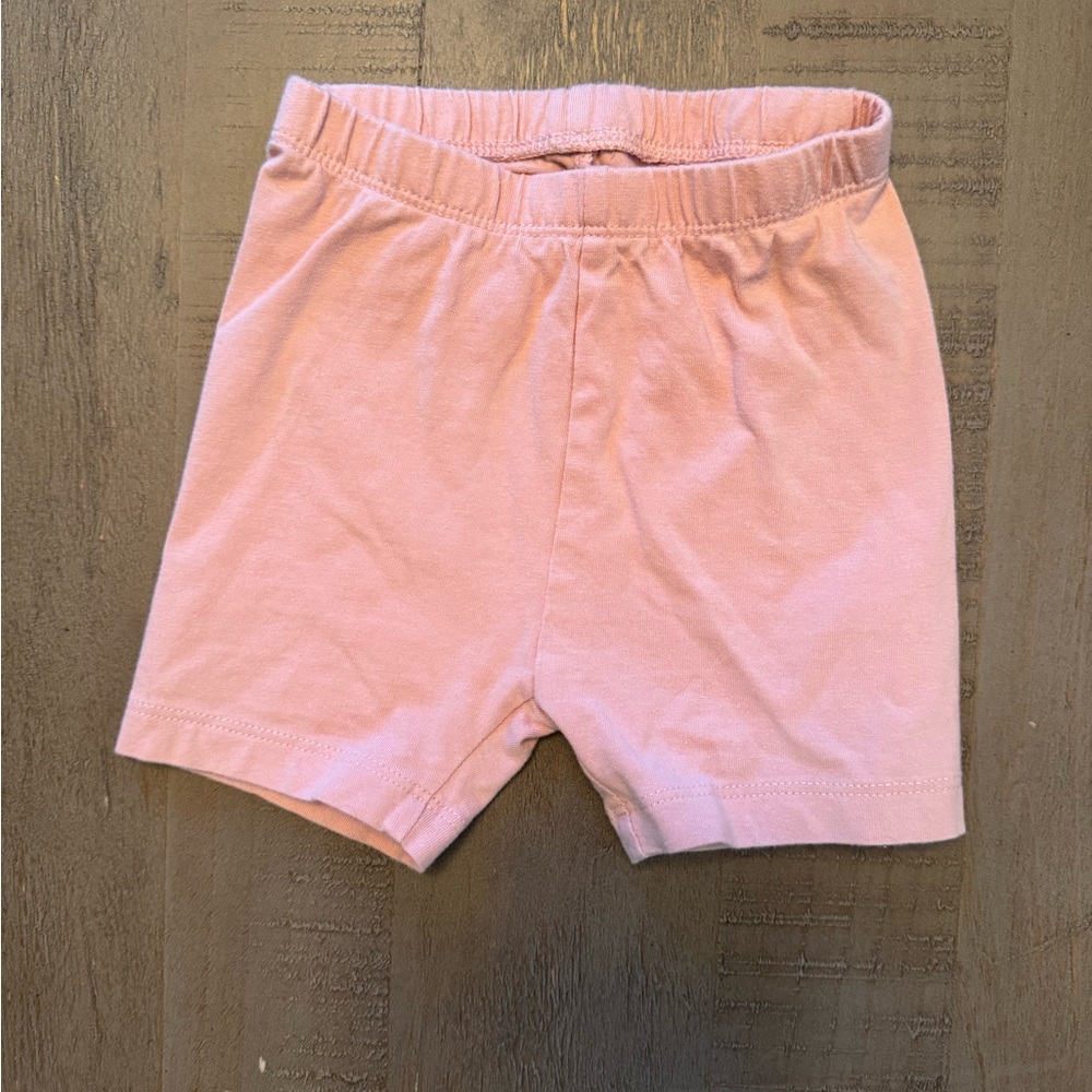 Pink 2T 96% Cotton Biker Shorts